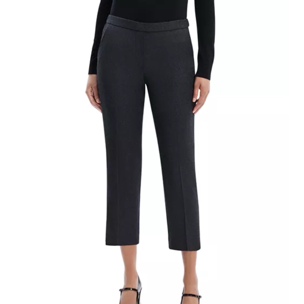 Theory Wool Blend Crop Trousers